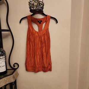 BCX Flowy with Gathering Waist Top - Orange